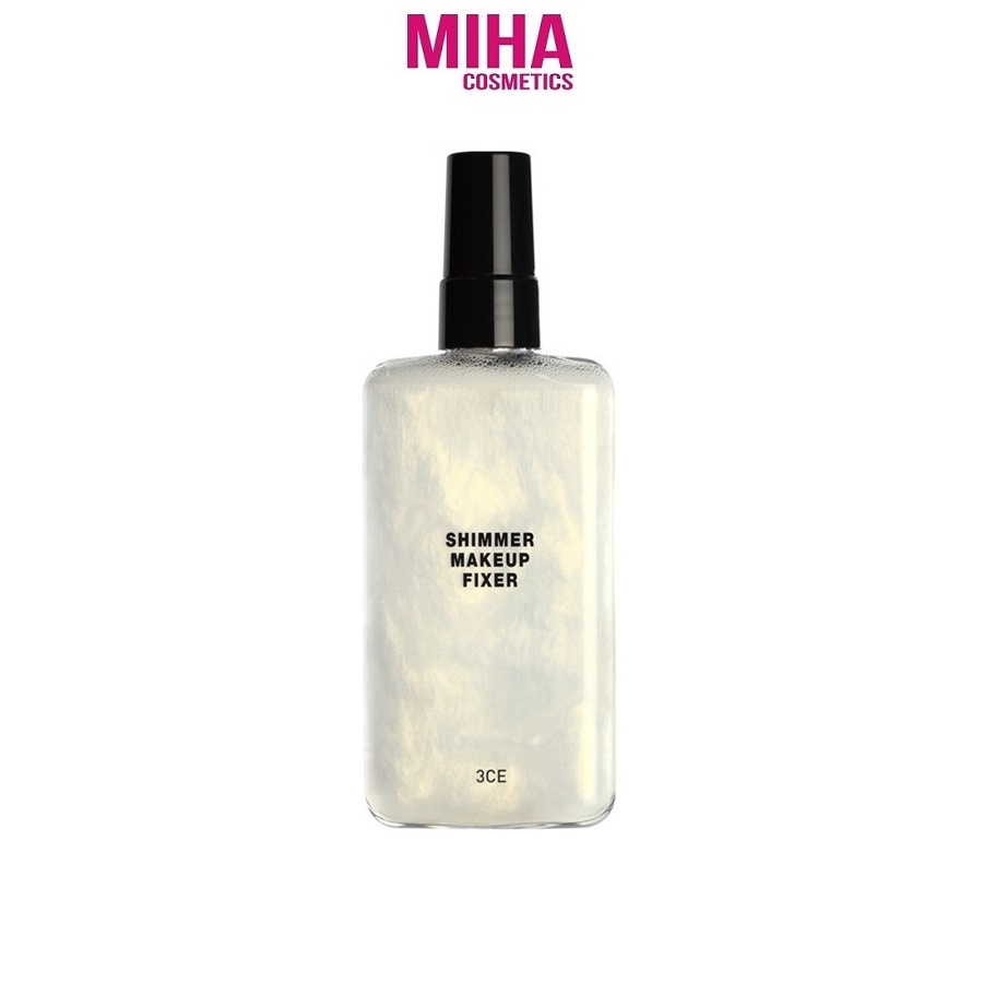 Xịt Khoáng Có Nhũ Cố Định Lớp Trang Điểm 3CE SHIMMER MAKEUP FIXER 100ml Hàn Quốc