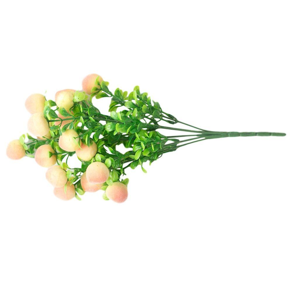 KUNHEV Set 2 Nhánh Hoa Mẫu Đơn Mini Trang Trí Bàn Tiệc Cưới / Giáng Sinh