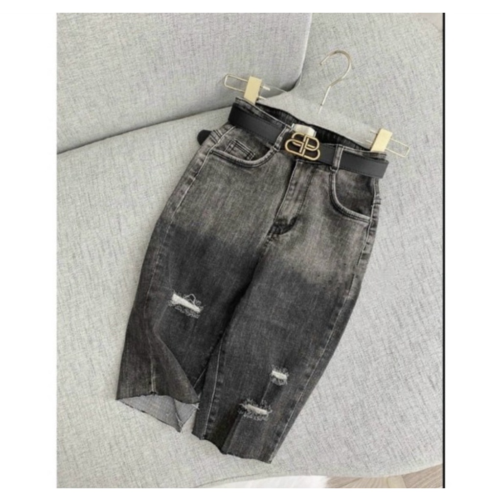 Quần lửng ngố rách cá tính LY alohashop91