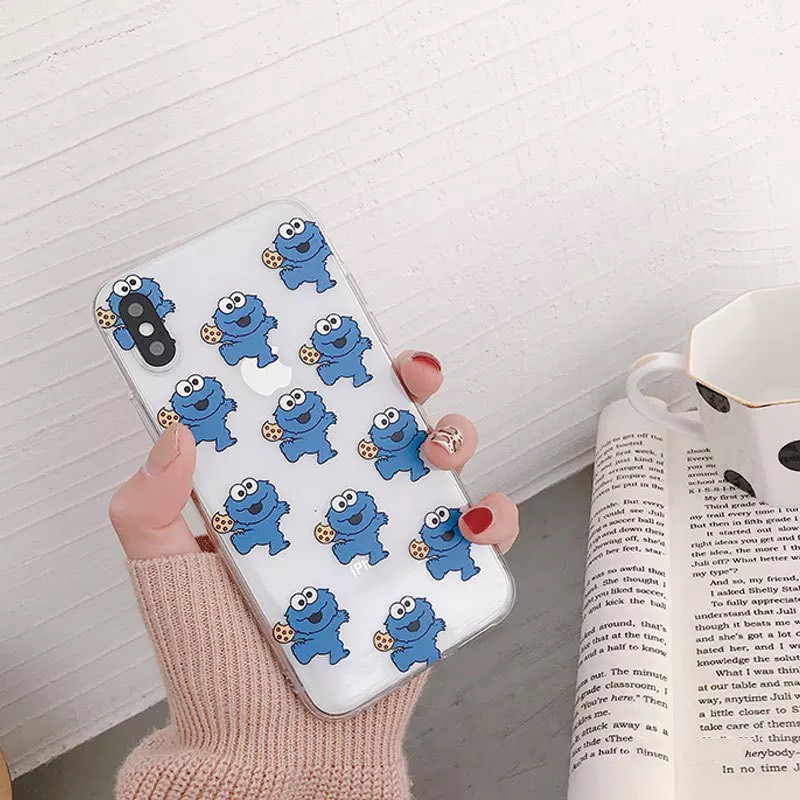 Ốp lưng iphone hình Cookie Monster 6 6S 6Plus 6S Plus 7Plus 8Plus X XSMax 11 11 ProMax - Infinity Case M21