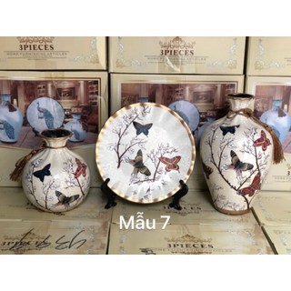 Sét đĩa và bình decor (nhiều mẫu-inbox chọn mẫu)