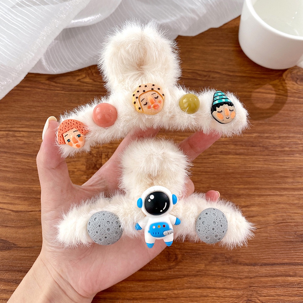 1 Kẹp Tóc Hình Thú Nhồi Bông Dễ Thương Cho Nữ