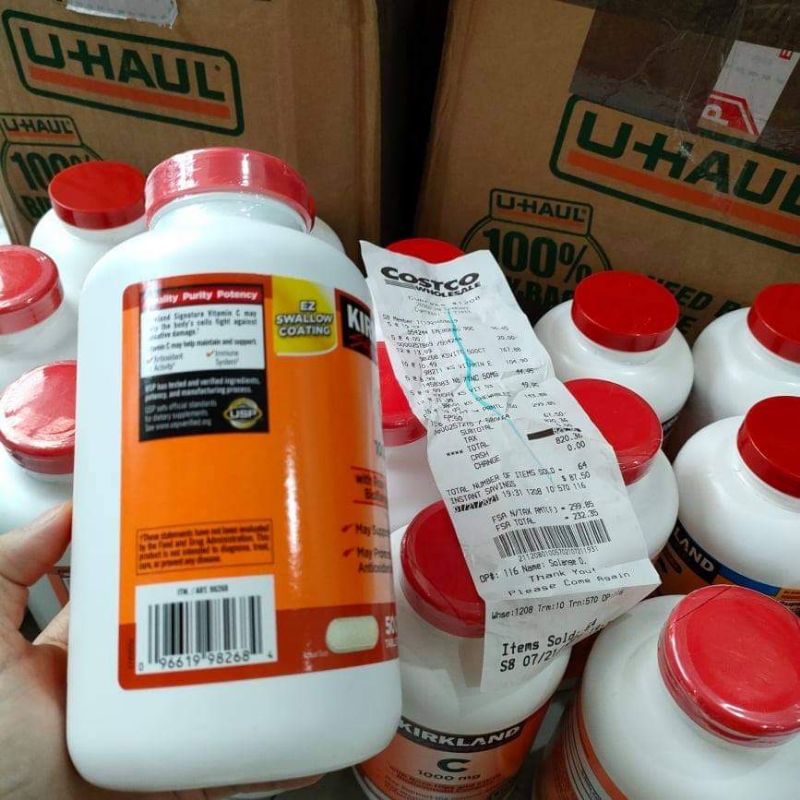 Viên uống Vitamin C 1000mg Kirkland 500 Viên của Mỹ