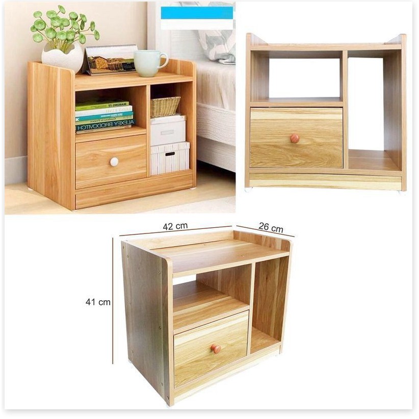 (TỦ - KỆ) GỖ ĐẦU GIƯỜNG CÓ NGĂN KÉO DỄ LẮP GHÉP ( TỔNG KHO GIA DỤNG GIÁ RẺ ) | BigBuy360 - bigbuy360.vn