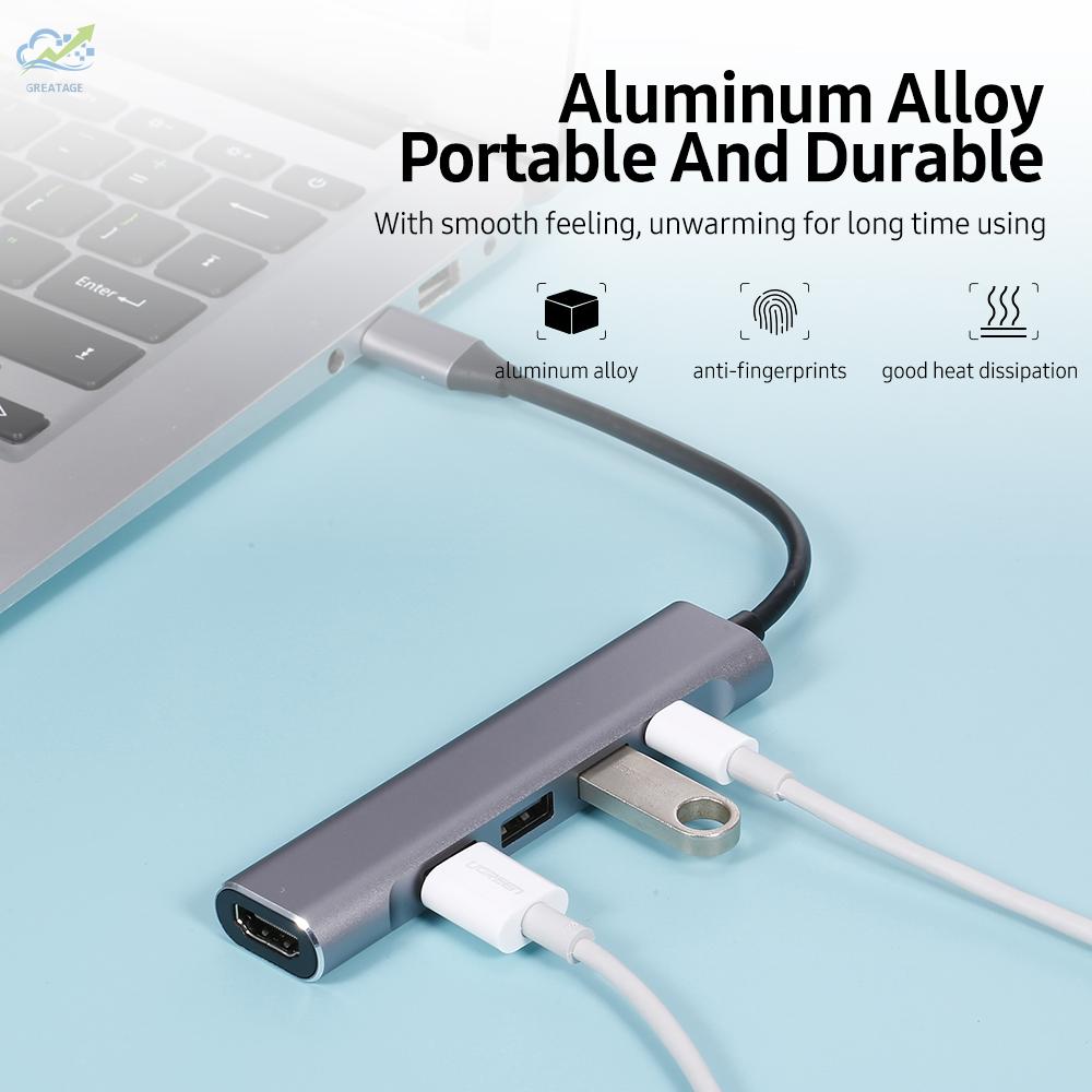 Bộ Chuyển Đổi Usb 3.0 Type-C Sang 4k Hd 5 Trong 1