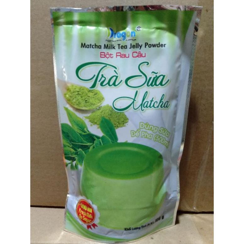 bột rau câu trà sữa matcha DRAGON [106g]