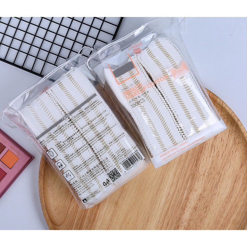 Set 100 bông tẩy trang cotton mềm mại chất lượng cao