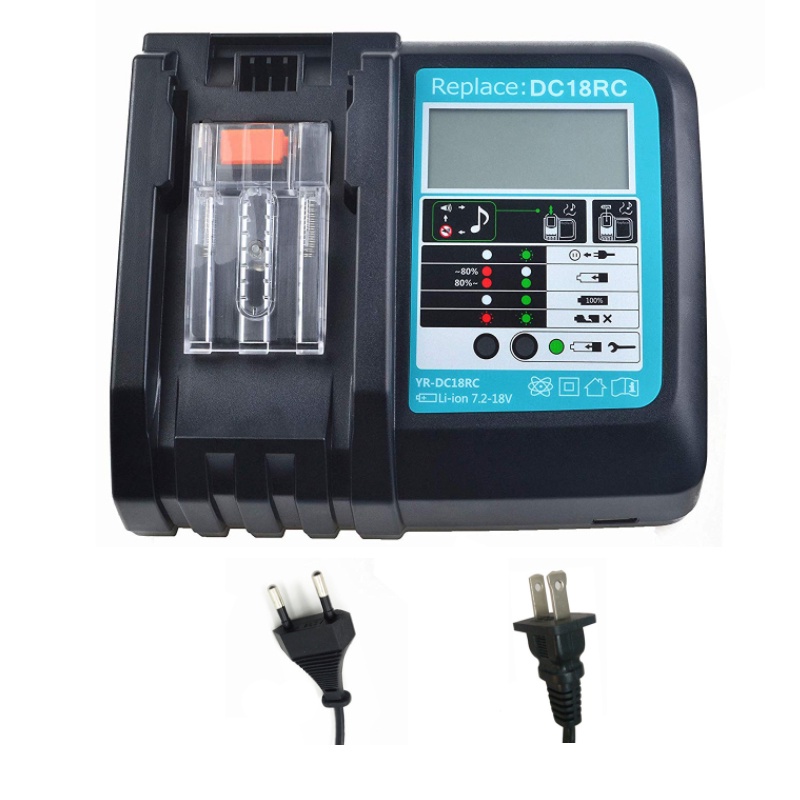 MAKITA Bộ Sạc Pin Li-ion 18V 14.4V BL1860 BL1850 BL1840 BL1830 BL1820 BL1415 BL1440 DC18RC 3A