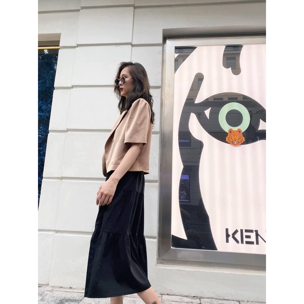 Áo Vest Tay Lửng Phom Suông Trẻ Trung (NUDE) | BigBuy360 - bigbuy360.vn