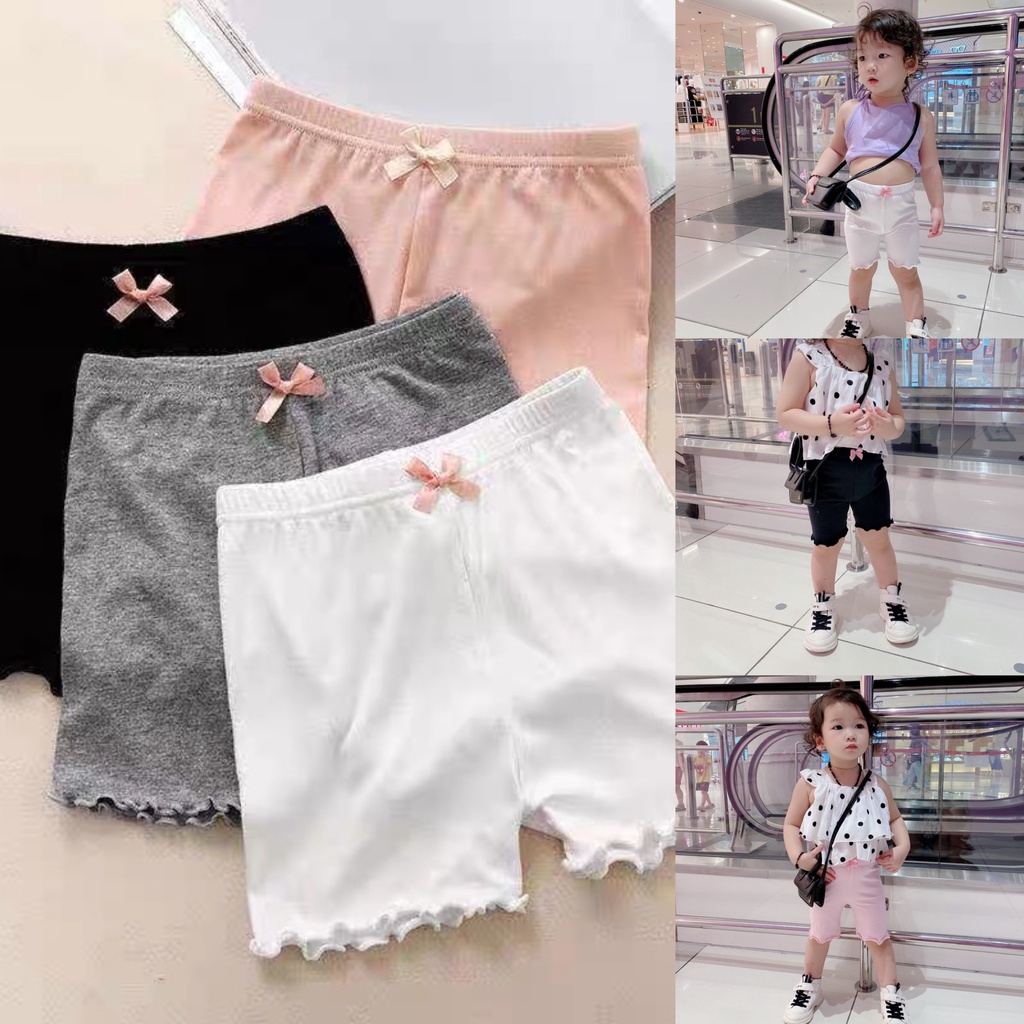 Quần legging đính nơ cho bé gái 4-16kg