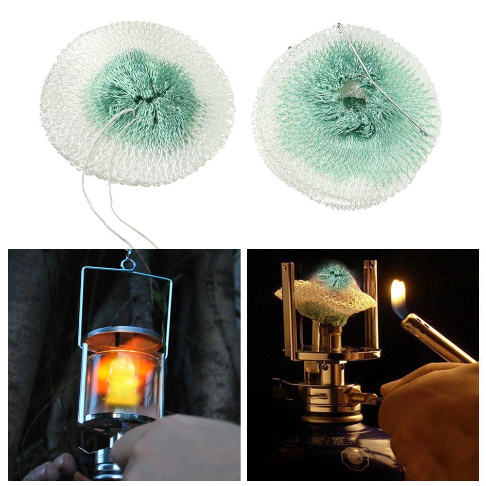 Myrongoods 4PCS Gas Lantern Mantles Non-Polluting Non-Radioactive Mantle Safe Outdoor Tools