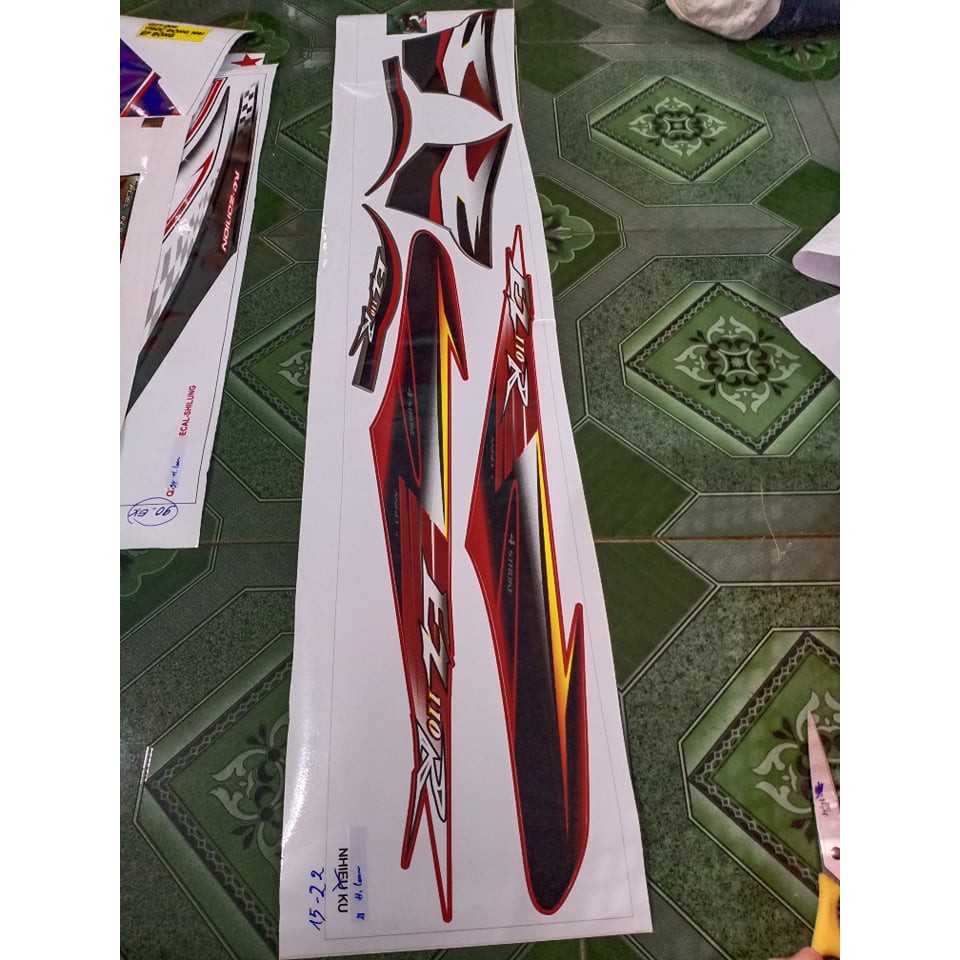 Tem rời ez 110 đỏ đen