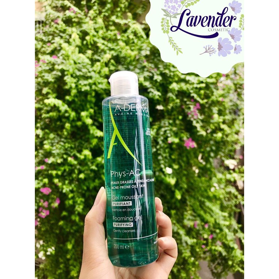 Sữa rửa mặt Aderma Phys-AC Gel Moussant Purifiant