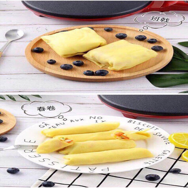 [hình ảnh thật] máy làm bánh tráng, bánh pancake, bánh crepe