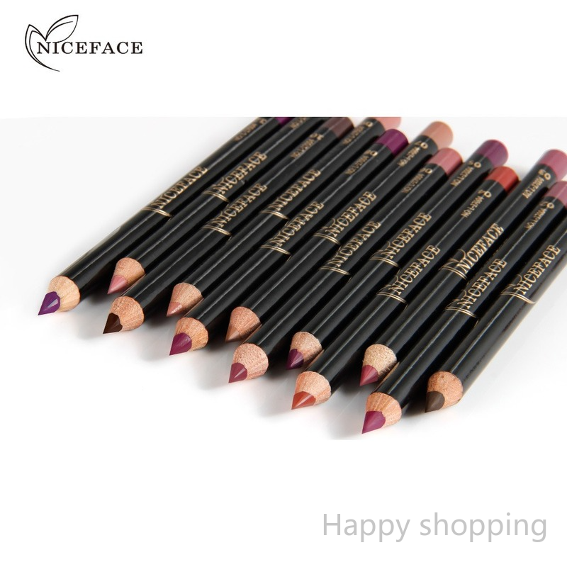 (Hàng Mới Về) Bút Kẻ Viền Môi Niceface 12 Màu Tùy Chọn Chống Thấm Nước | BigBuy360 - bigbuy360.vn