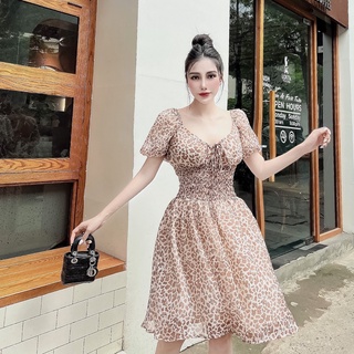 Đầm voan báo cổ yếm