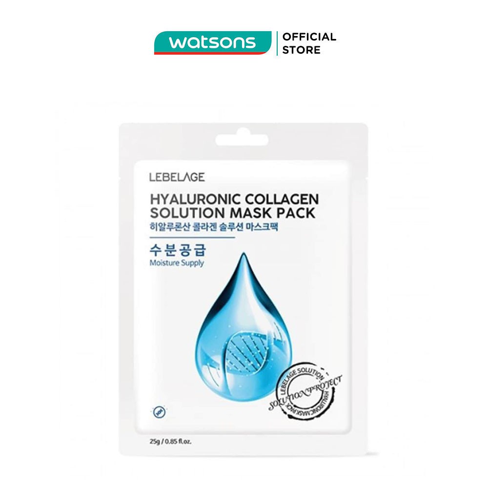 Mặt Nạ Lebelage Hyaluronic Collagen Solution Mask Pack Moisture Supply Chiết Xuất Từ Collagen 25g