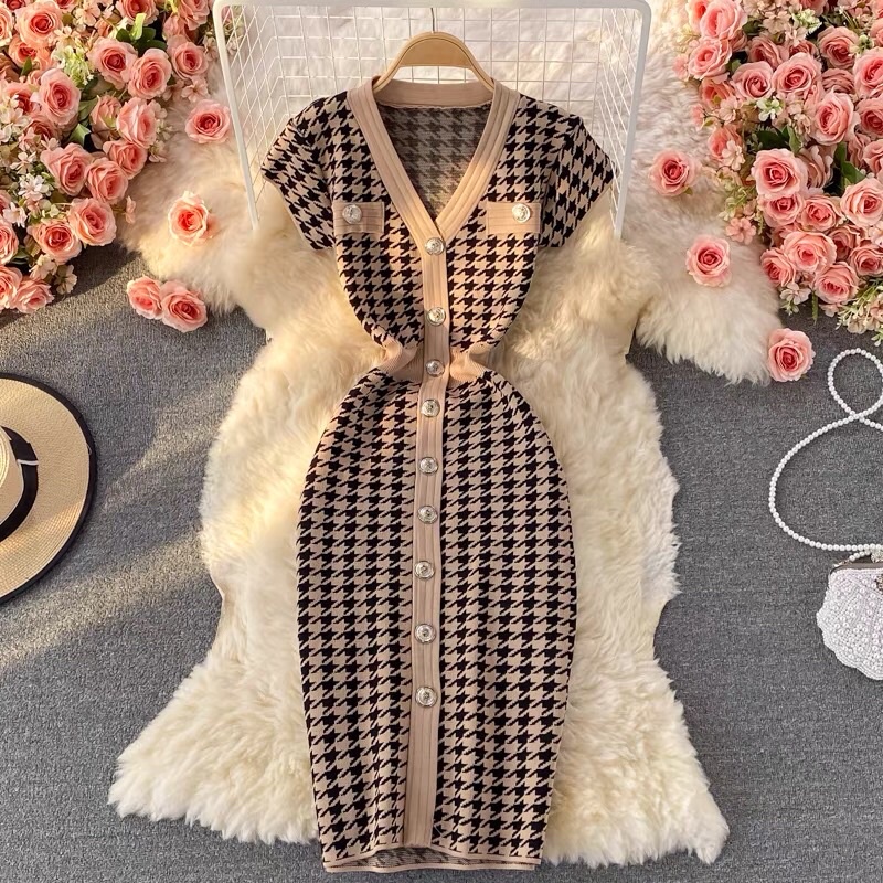 (oder china) váy len body cộc tay sang chảnh