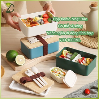 Hộp đựng cơm trưa phong cách nhật bản có thể sử dụng trong lò vi sóng
