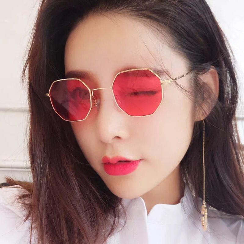 Kính tròn đa giác NOBITA phong cách ULZZANG đẹp độc lạ nhiều màu HOTTREND KI04