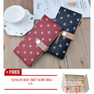 Ví cầm tay nữ họa tiết hoa cúc dễ thương KDR-V299