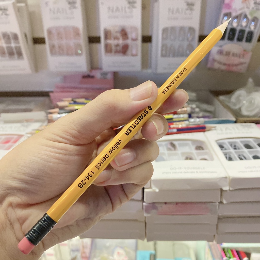 Bút chì gỗ cao cấp 2b kèm tẩy Made in Indonesia