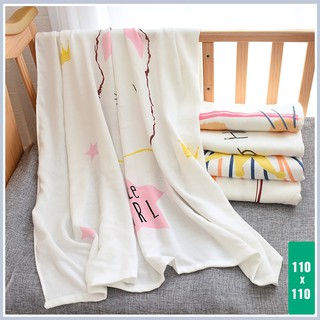 Chăn lụa sợi tre 2 lớp đa năng cho bé sơ sinh (110x110cm)