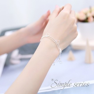 Lắc tay trái tim bạc - TS-0107