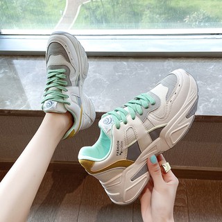 Giày Sneaker Nữ FASHION Độn Đế Hót Mùa Thu 2020