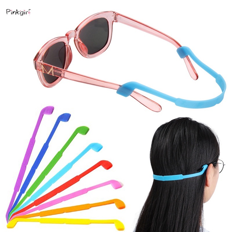 1 Dây Đeo Mắt Kính Bằng Silicone Co Giãn Chống Trượt Nhiều Màu