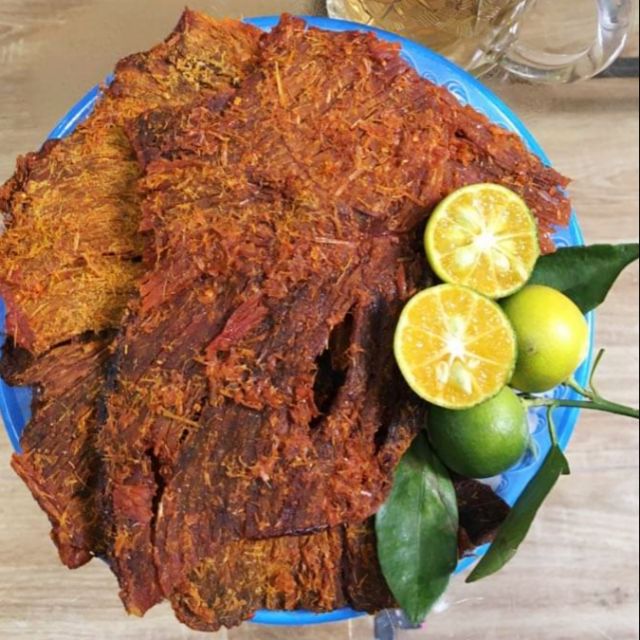 Thịt bò khô miếng.