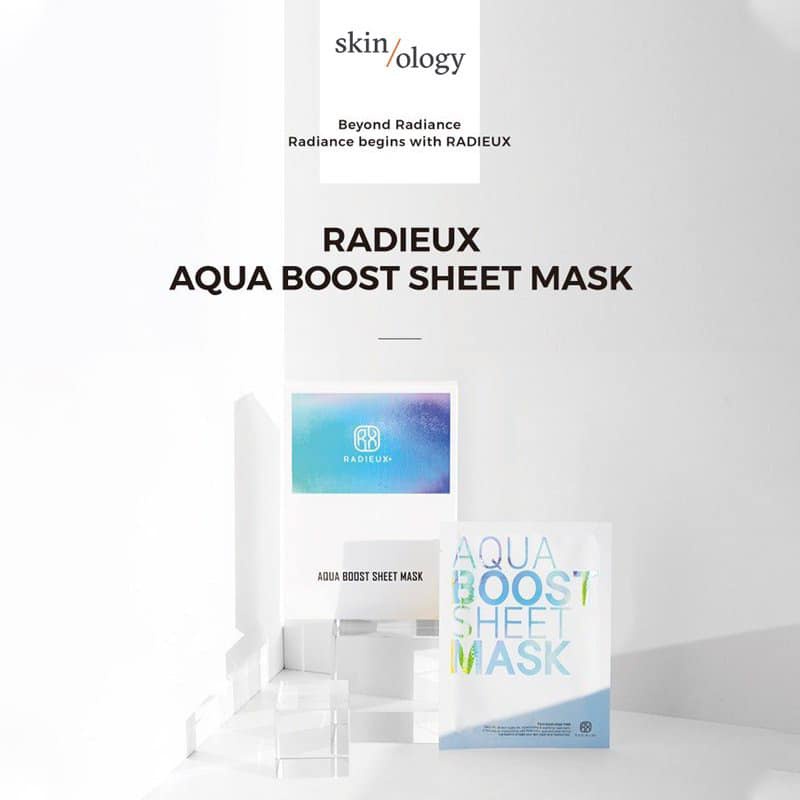 SET 7 MẶT NẠ GIẤY HYALURONIC ACID CẤP ẨM SÂU CĂNG BÓNG TRẺ HÓA PHỤC HỒI DA CHÍNH HÃNG RADIEUX AQUA BOOST SHEET MASK