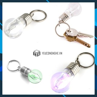 Móc Khóa Bóng Đèn Led Đổi Màu Mini