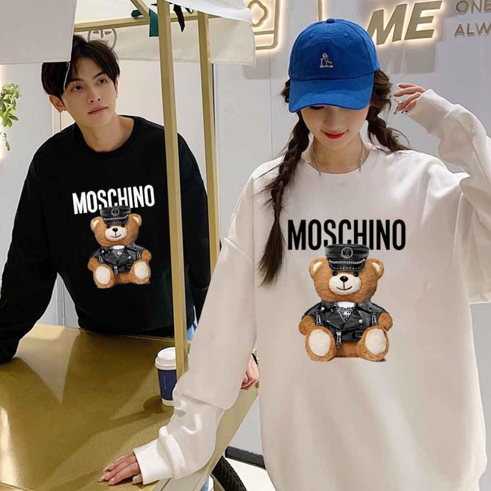 Áo đôi Gấu moschino, thu đông , chất nỉ dày đẹp, thời trang phong cách hàn quốc ⚡