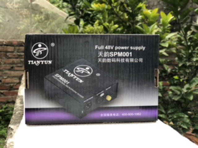 Nguồn phantom 48v cho micro phòng thu livestream chính hiệu TIANYUN.