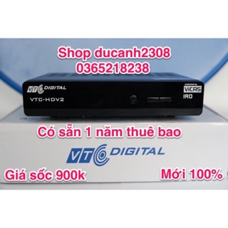 Đầu thu VTC HD V2 1 năm thuê bao