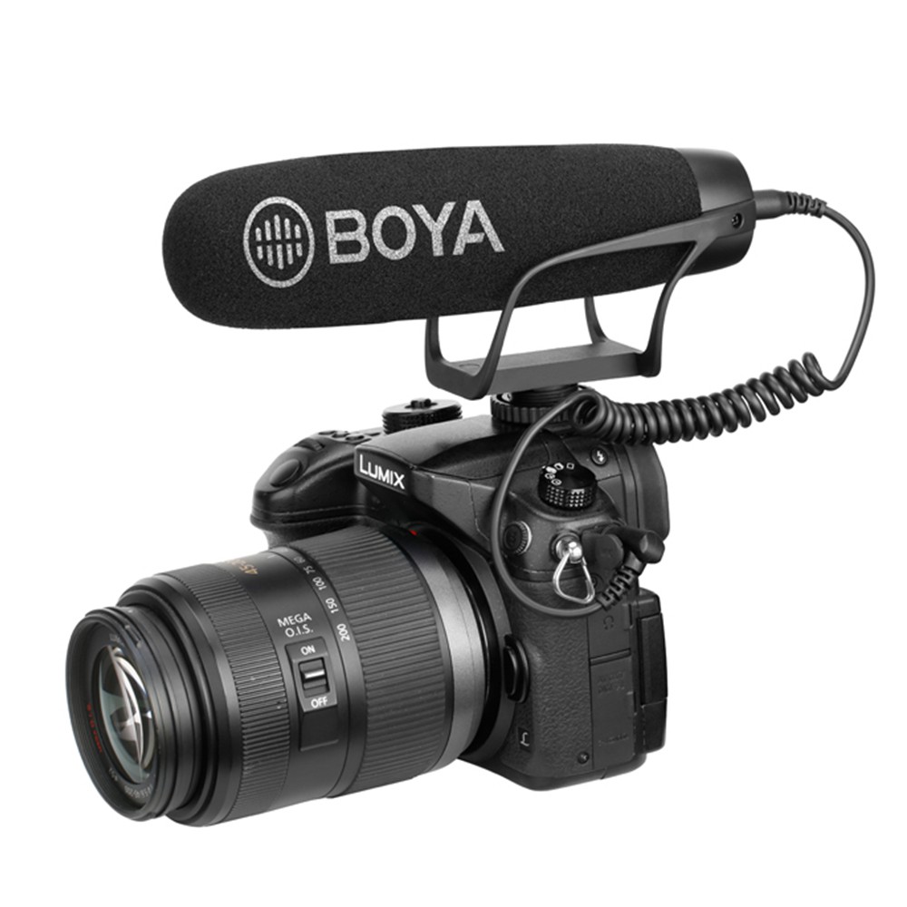 BOYA BY-BM2021 - Hàng Chính Hãng - Mic thu âm cổng 3.5mm dành cho Điện thoại &amp; Máy ảnh