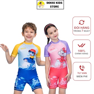 Bộ đồ bơi liền thân trẻ em dokki dành cho bé trai, bé gái từ 10kg đến size đại