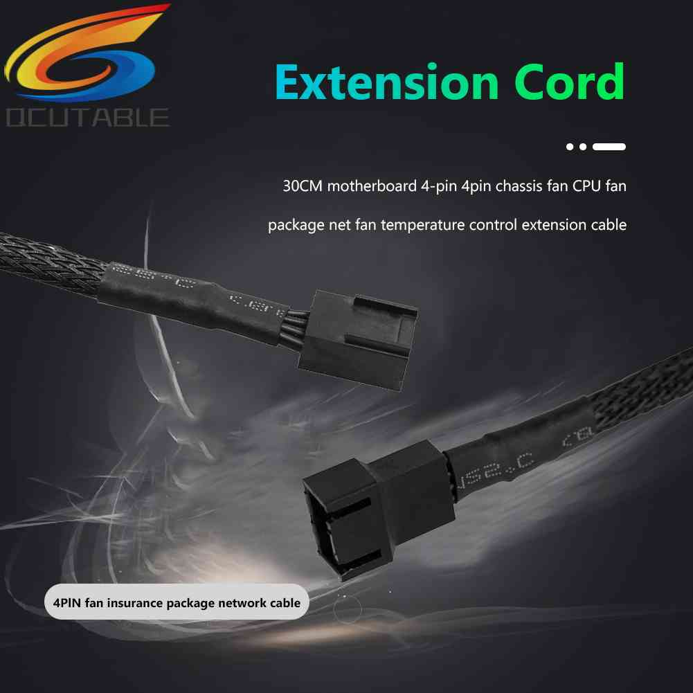 Dây Cáp Nối Dài Quạt Tản Nhiệt CPU Máy Tính PC / Vỏ Sò 30cm 4