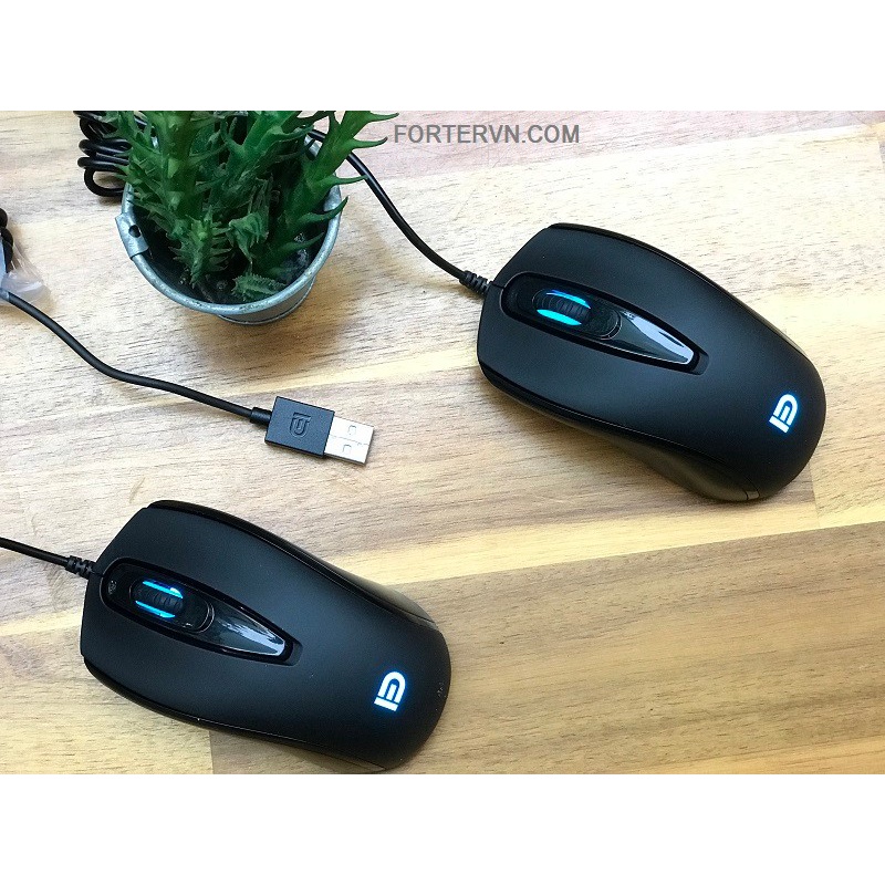 Chuột quang Ensoho E-219B và Forter 3900 đen trắng