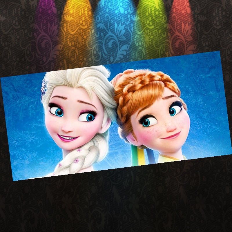 Disney Khăn Tắm Vuông Nhỏ Hình Công Chúa Elsa Hoạt Hình Frozen Cho Trẻ Em