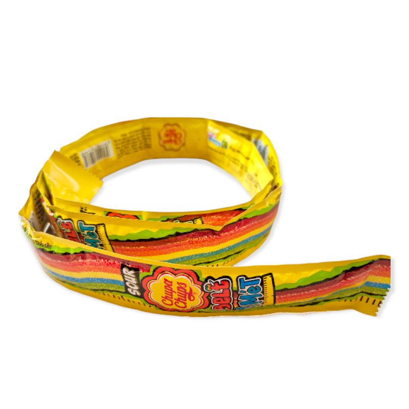 Kẹo dẻo cầu vồng hương trái cây Chupa Chups sour belt