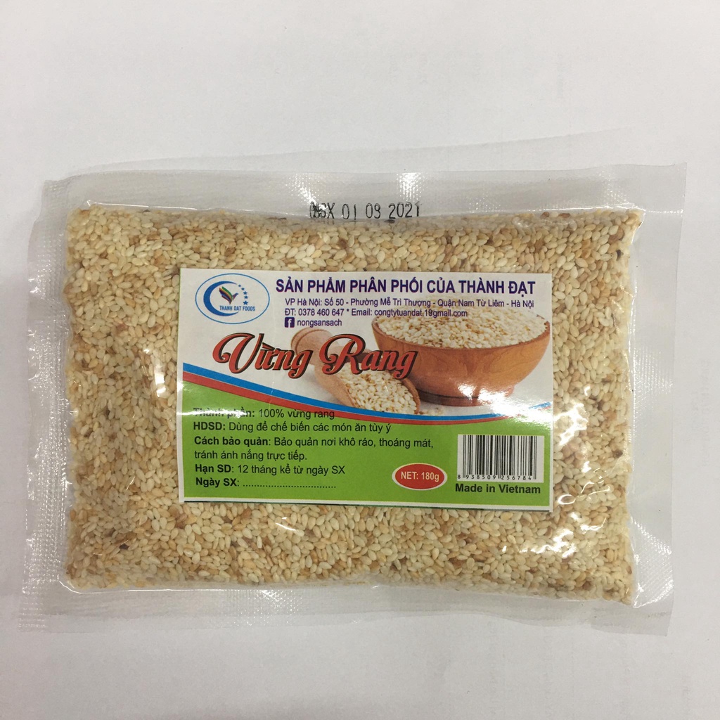 Vừng rang sẵn Thành Đạt Food gói 180gr