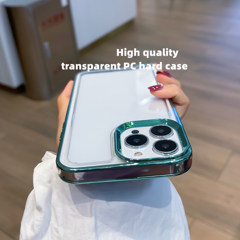 Ốp Điện Thoại Cứng Trong Suốt Chống Sốc Sang Trọng Cho iPhone 11 13 12 pro max X / XS XR XS max