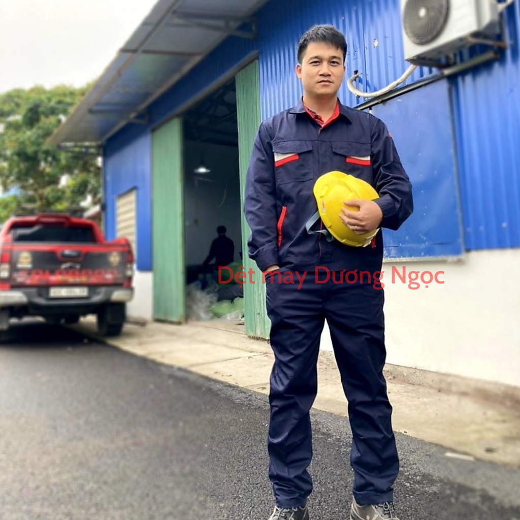 Bảo Hộ Lao Động, Quần Áo Kỹ Sư Công Nhân Đồng Phục BHLĐ Nam Vải Pangrim Hàn Quốc Đủ Size PR01