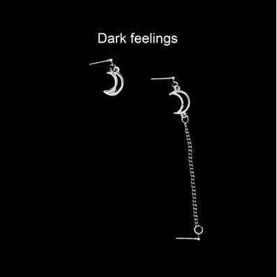 Khuyên tai nữ hình mặt trăng rỗng thời trang cá tính 2277