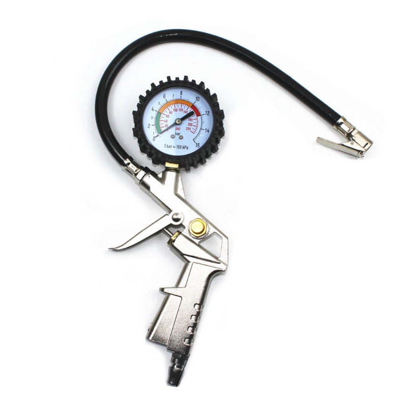 Đồng Hồ Đo Áp Suất Lốp Xe Hơi 0-220PSI Chuyên Dụng
