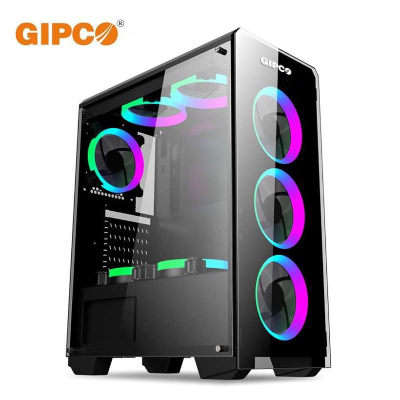 [HÀNG XỊN] TẶNG KÈM 4 FAN LED 5 MÀU+ ỐC VÍT, ➡️ VỎ CÂY MÁY TÍNH GIPCO 5986LF/ 5986LH | BigBuy360 - bigbuy360.vn