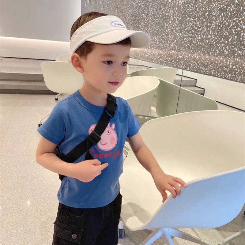 Áo Thun Cotton Tay Ngắn Cổ Tròn Màu Trơn Thời Trang Mùa Hè Hàng Mới Dành Cho Trẻ Em