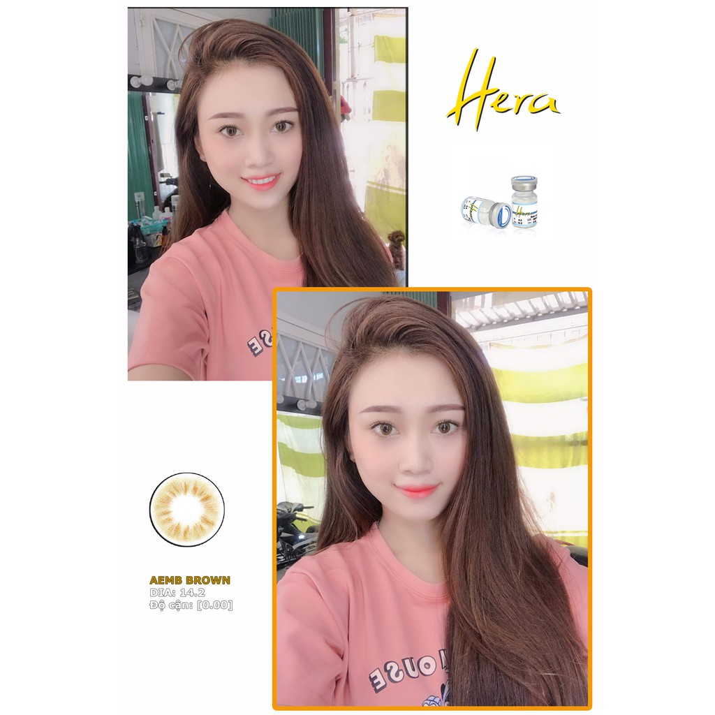 Lens 6 tháng AEMB Brown 0 độ - 14.2mm